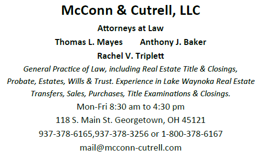 McConn, Cutrell, Mayes, Baker, Triplett Attorneys At Law Advertisement